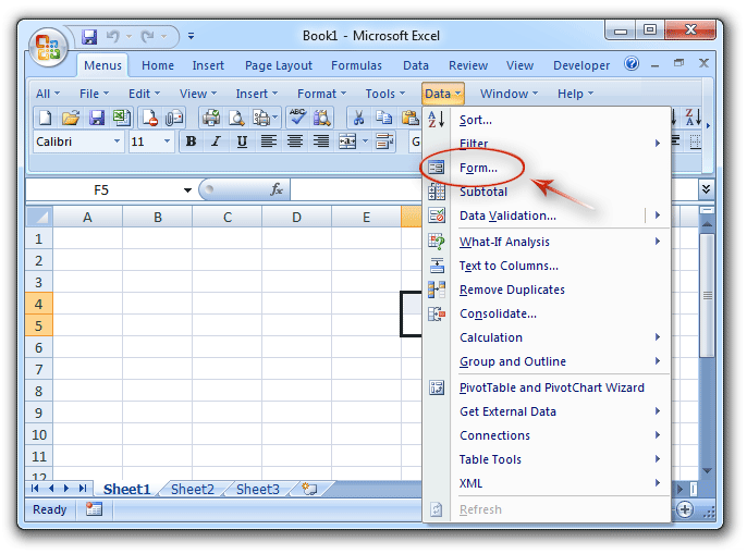 Letak Option Di Excel 2007